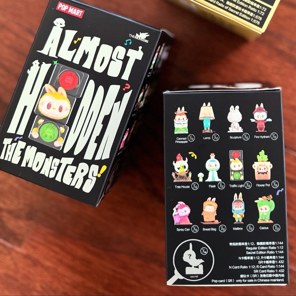 Pop Mart Almost Hidden The Monsters Card Game - Black